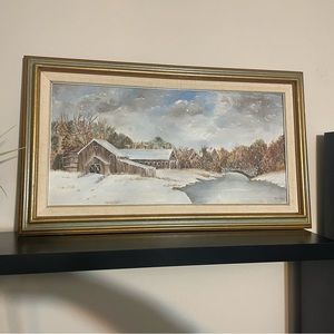 Original Framed Oil on Canvas Painting by Tommie L